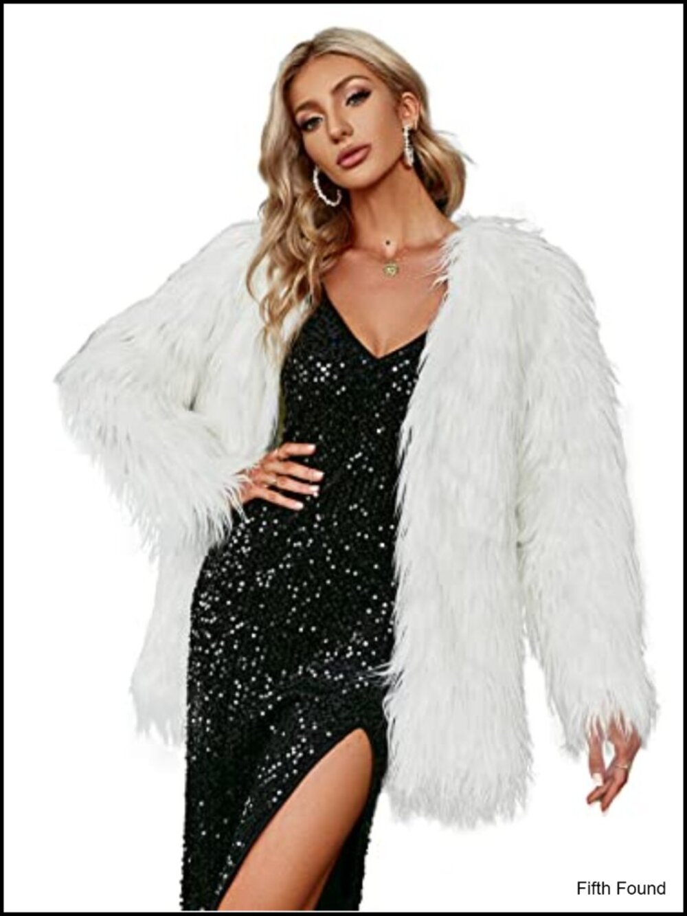 Women's Long Sleeve Fluffy Faux Fur Warm Coat